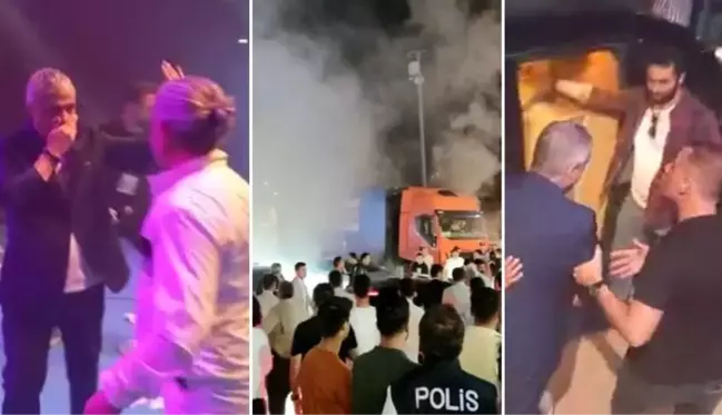 AK Parti'nin düzenlediği Cengiz Kurtoğlu konserinde yangın! Bakan Nebati bölgeden uzaklaştırıldı