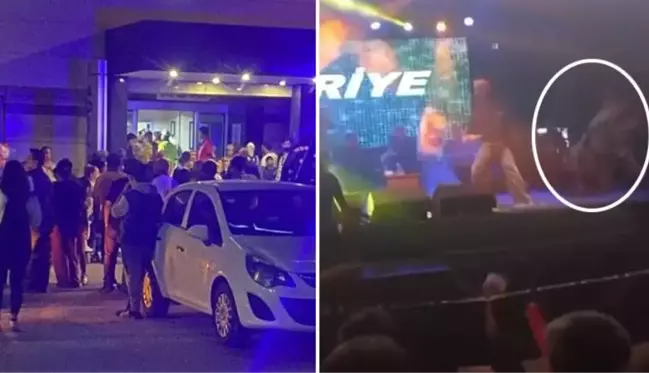 Konserde sahneden düşen Kibariye apar topar hastaneye kaldırıldı