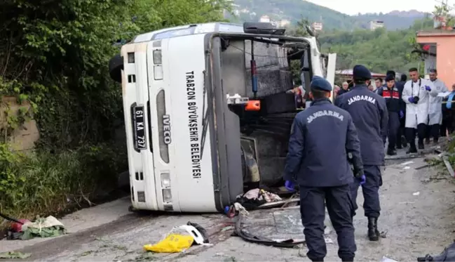 Trabzon'daki otobüs kazasında ölü sayısı 6'ya yükseldi