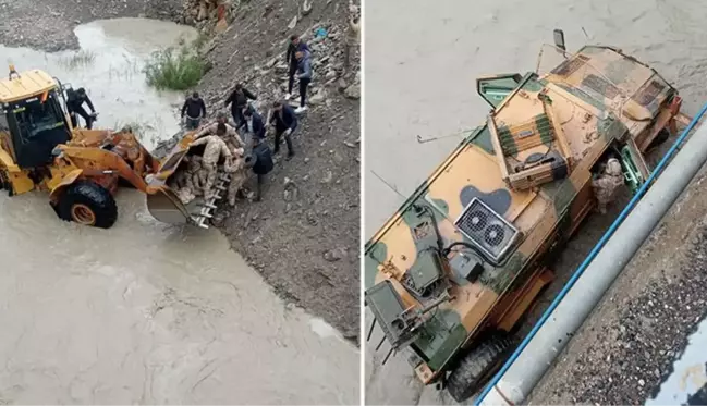 Zap Suyu'na uçan zırhlı araçtaki 12 asker yaralandı