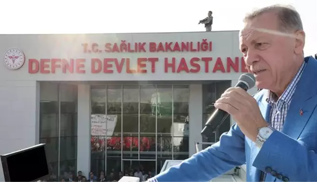 Defne Devlet Hastanesi, Cumhurbaşkanı Erdoğan'ın katılımıyla açıldı: Bir fotoğraf karesi üzerinden kem söz söyleyenleri mahcup ettik