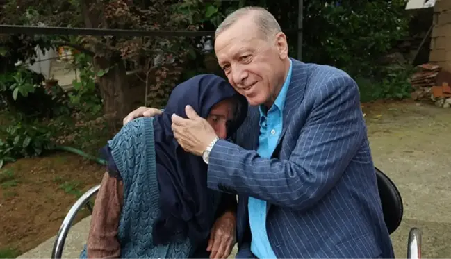 Cumhurbaşkanı Erdoğan, eski komşusunu ziyaret etti