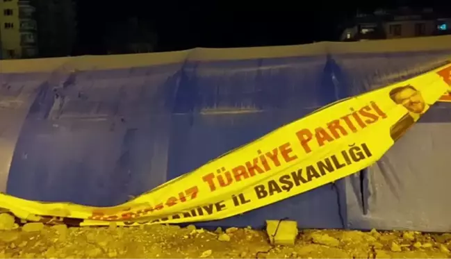 Osmaniye'de BTP'nin geçici il binasına saldırı