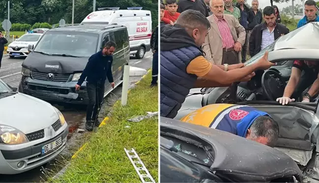 Zonguldak'ta meydana gelen kazada baba öldü, kızı yaralandı