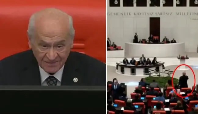 Bahçeli'den törene damga vuran sözler! Kendisini uyaran CHP'li Tanal'a resmen ayar verdi