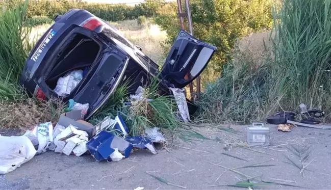 Şarampole devrilen otomobildeki anne öldü, kocası ve 3 çocuğu yaralandı