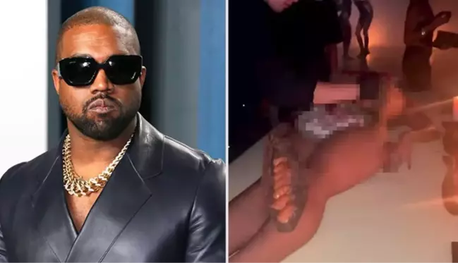 Yeni yaşını kutlayan Kanye West'in konukları partide çıplak kadın üzerinde sushi yedi