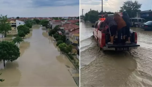 Tatil beldesi Erikli'yi de sel vurdu! Çok sayıda vatandaş su baskınları nedeniyle evlerinde mahsur kaldı