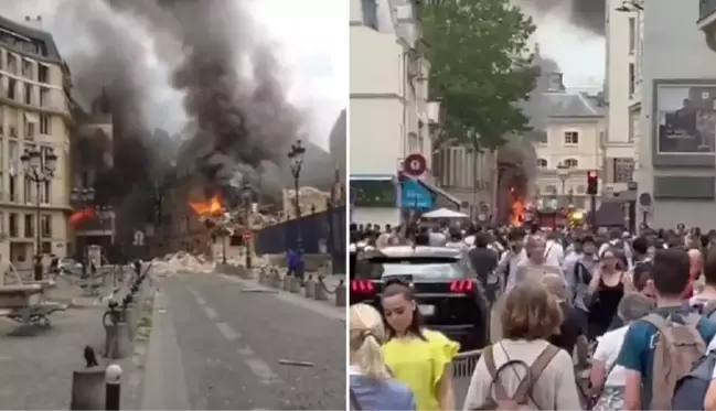 Fransa'nın başkenti Paris'te doğal gaz patlaması! 37 yaralı var