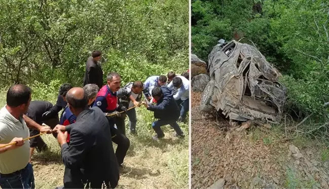 Uçuruma yuvarlanan otomobilde 2 kişi hayatını kaybetti! 20 saat sonra fark edildiler