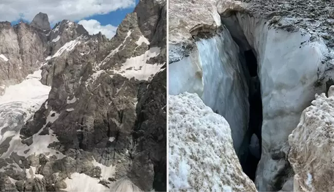 Cilo Dağı'nda buzul kırıldı, çukura düşen 4 kişiden 2'si kurtarıldı! Arama kurtarma çalışmaları devam ediyor