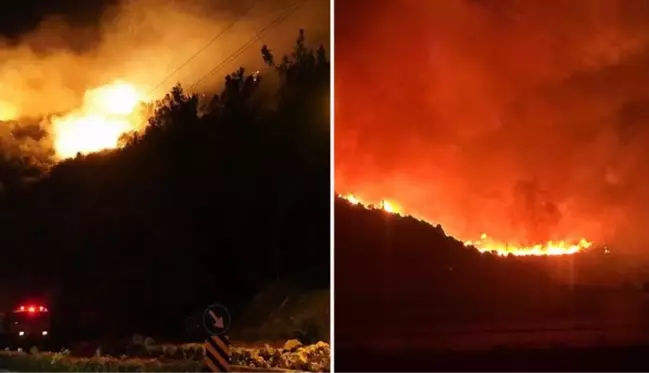 Muğla'nın Seydikemer ilçesinde makilik alanda yangın! Alevlere müdahale devam ediyor