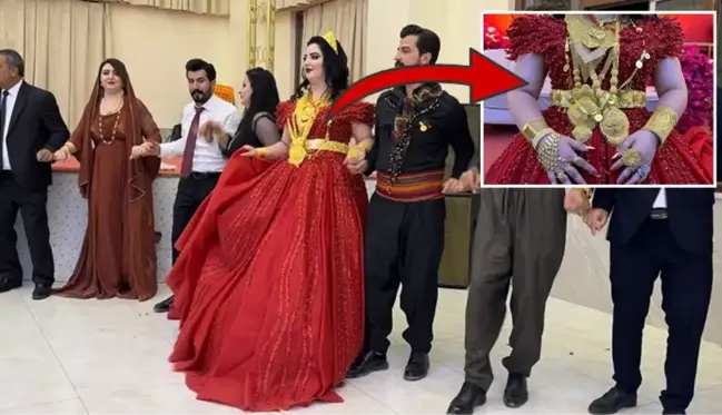 Hakkari'de görkemli aşiret düğünü: Damada 2 milyon TL, geline kilolarca altın takıldı