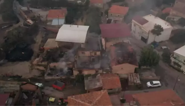 Çanakkale'deki yangında en büyük zararı Yağcılar Köyü gördü! Yerleşim alanları küle döndü