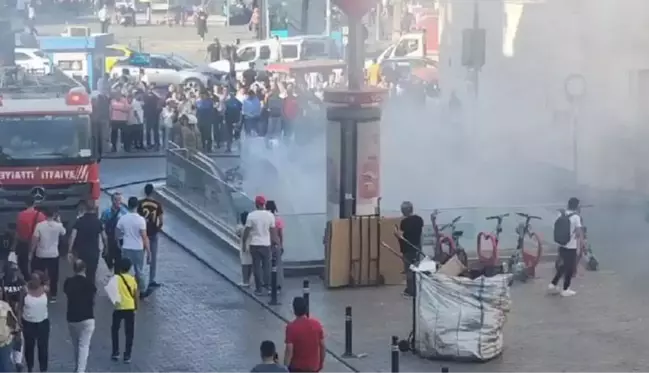 Son Dakika: İstanbul'da Vezneciler metro istasyonunda yangın paniği! Dumanlar bir anda her yeri kapladı