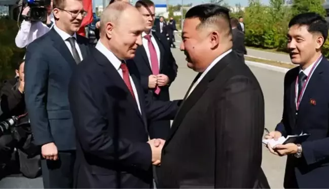 Dünyanın gözü burada! Putin, Kuzey Kore lideri Kim ile bir araya geldi