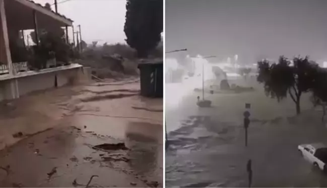 Yunanistan'ı Elias Fırtınası vurdu: Üst katlara çıkın, hayatınızı koruyun