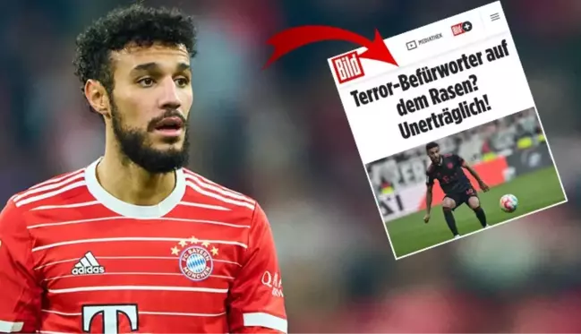 Filistin'e destek veren Bayern Münih'in yıldızı Mazraoui için Bild'den skandal manşet! Sınır dışı edilmesini isteyen bile var