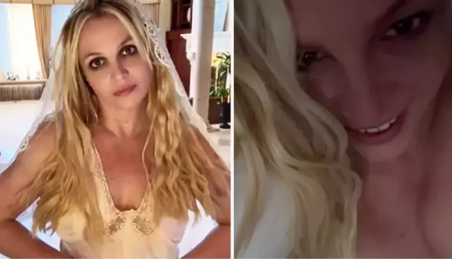 Britney Spears, yatakta çırılçıplak halde şekilden şekle girdi