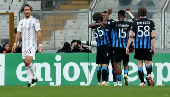 Beşiktaş, Konferans Ligi'nde Club Brugge'a 5-0 yenildi