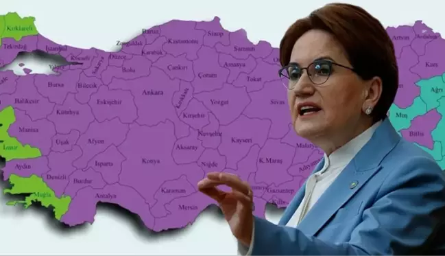 Akşener'i kara kara düşündüren harita! İttifak olmadan sadece 1 ilçede seçim kazanabiliyor