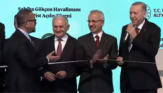 Sabiha Gökçen'de 2. pist açıldı! Cumhurbaşkanı Erdoğan ile Sabancı arasında güldüren diyalog