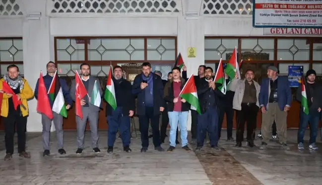 Kırklareli'nde Filistin'de hayatını kaybedenler için gıyabi cenaze namazı kılındı