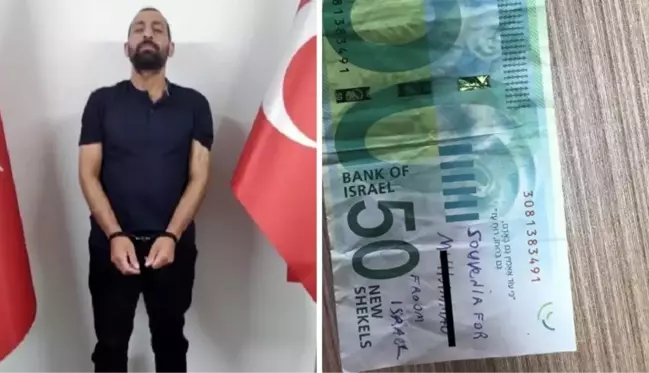 Türkiye'de yakalanan DEAŞ'lı teröristin cebinden İsrail parası çıktı! Üzerine bir de not düşmüşler