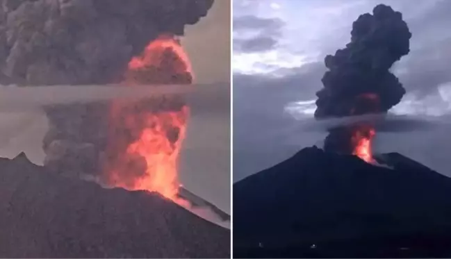 Japonya'daki Sakurajima Yanardağı'nda patlama! Küller 5 bin metre yükseldi, binalarda hasar meydana geldi