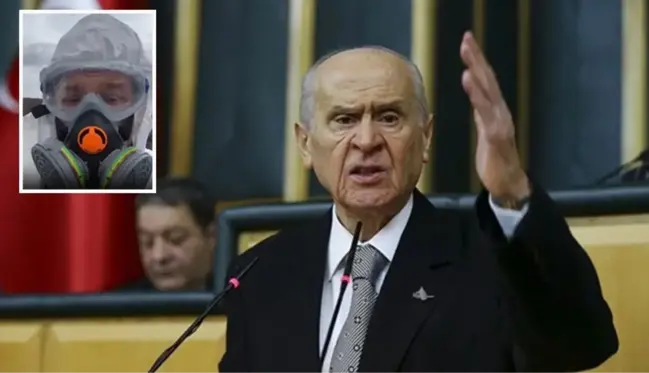 Bahçeli'den Ümit Özdağ'a Erzincan tepkisi: Sanki uzaya çıkar gibi giyinip maske taktı