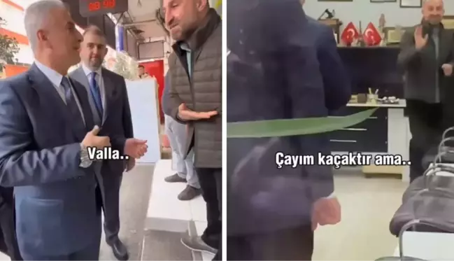 Ticaret Bakanı Bolat'a kaçak çay ikram etmek istedi: Bu söylenir mi ya?