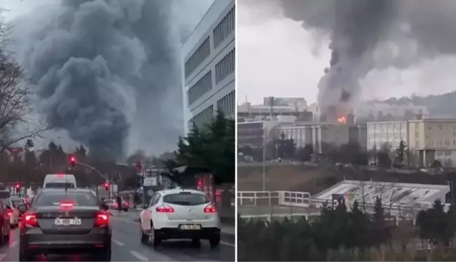 İTÜ'de yangın paniği! Dumanlar gökyüzünü kapladı