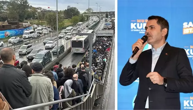 Murat Kurum, toplu taşımadaki yoğunluk üzerinden İmamoğlu'nu eleştirdi: Ben olsam istifa ederim