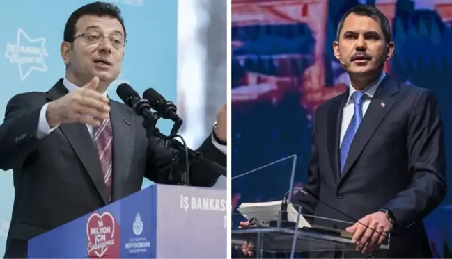 İstanbul'da yarışı kim önde götürüyor? Ekrem İmamoğlu ve Murat Kurum arasında 1 puan fark var