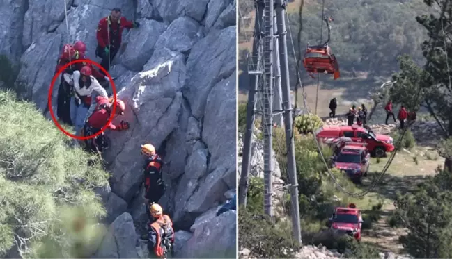 Antalya'da teleferik kazası! Mahsur kalan 155 kişi kurtarıldı, 13 kişi için tahliye çalışması sürüyor