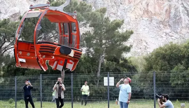 Antalya'daki teleferik kazasından 5 gün sonra 36 kabin yere indirildi