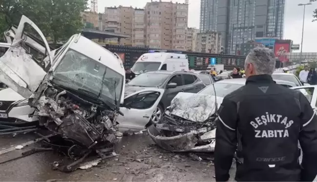 İstanbul'da 7 aracın karıştığı zincirleme kaza: 8 yaralı