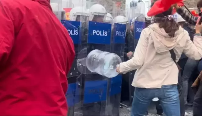 1 Mayıs'ta polise damacanayla vuran kadın da gözaltına alındı