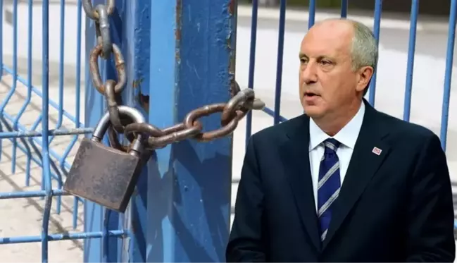 Muharrem İnce, genel merkez binasının kapısına kilit vurdu