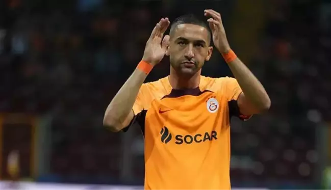 Galatasaraylı Hakim Ziyech, şampiyonluk kutlamalarında Filistin'i unutmadı