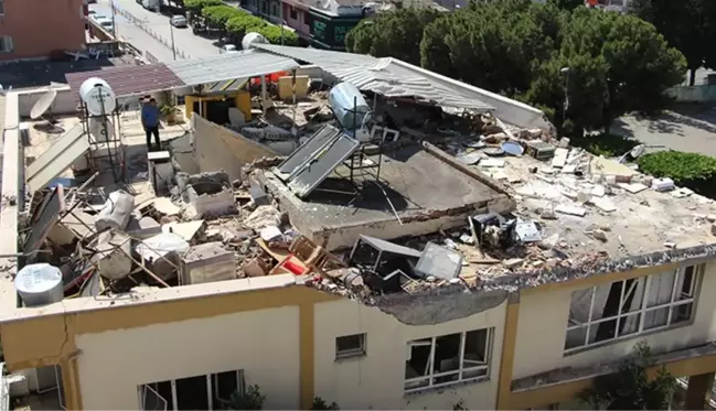 Hatay'da dönercide tüp patladı, ortalık savaş alanına döndü