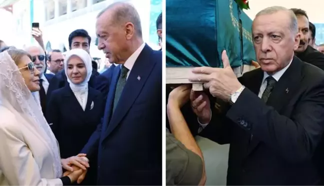 Cumhurbaşkanı Erdoğan, Özer Uçuran Çiller'in cenaze törenine katıldı