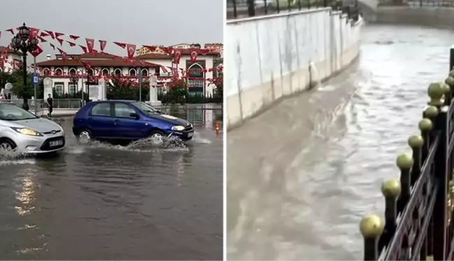 Ankara'yı sağanak yağış esir aldı! Yollar göle döndü, iş yerlerini su bastı