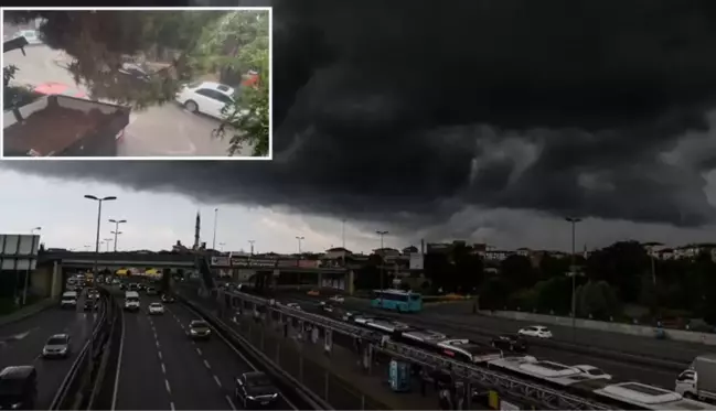 İstanbul sular altında! Yağmur bir anda bastırdı, vatandaşlar zor anlar yaşadı