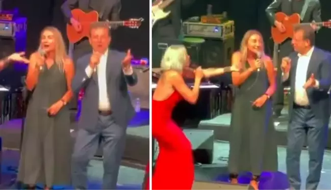 Pink Martini konserinde İmamoğlu sürprizi! Sahnede eşiyle birlikte şarkıya eşlik etti