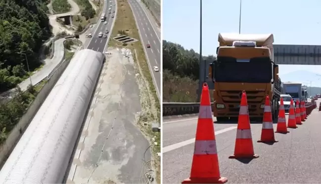 Bolu Dağı Tüneli'nde 50 günlük çalışma! İstanbul yönü trafiğe kapatıldı