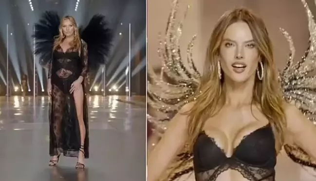 Model Kate Moss ve kızı Lila, Victoria's Secret defilesinde podyumu salladı