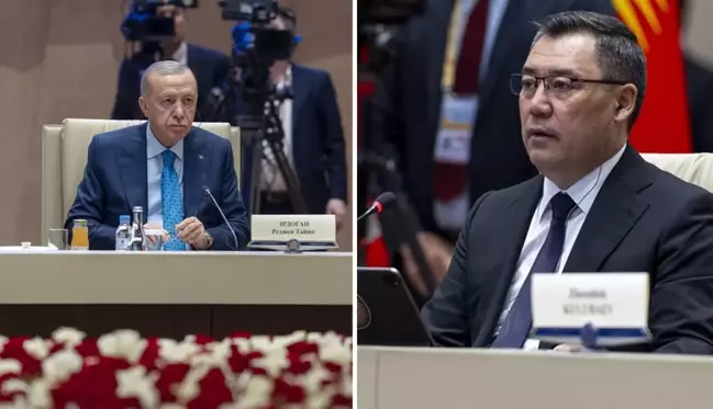 Kırgızistan Cumhurbaşkanı'ndan kameralar önünde Erdoğan'a teklif: İhtiyacımız var, siz yapın