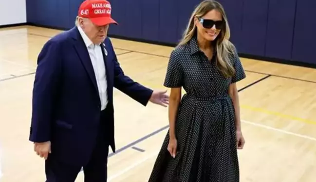 Melania Trump'ın seçim günü görüntüsü tartışma yarattı: Dublör mü, gerçek mi?