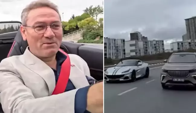 Ferrari ile yarışıp video paylaşan AK Partili Başkan tepkiler sonrası paylaşımını sildi